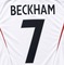 Koszulka piłkarska z długim rękawem ANGLIA Home Retro EURO 2004 Umbro #7 Beckham