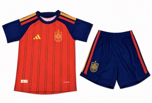 Dziecięcy zestaw piłkarski HISZPANIA Home World Cup 2026 ADIDAS (koszulka+spodenki) #19 Lamine Yamal