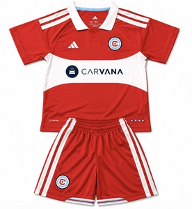 Dziecięcy zestaw piłkarski CHICAGO Fire Home 2026 ADIDAS (koszulka+spodenki) #9 Lewandowski