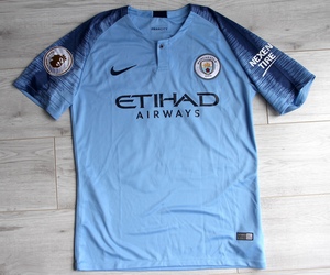 Koszulka piłkarska RMANCHESTER CITY home 18/19 Nike Kun Aguero nr 10, rozmiar M