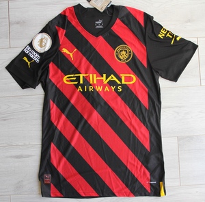 Koszulka piłkarska MANCHESTER CITY Away 22/23 Authentic Puma, Haaland nr 9, rozmiar XL