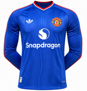 Koszulka piłkarska Manchester United away player version long sleeve 26/27 Adidas #10 Cunha