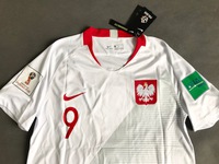 Koszulka piłkarska POLSKA Breathe Stadium Home 2018, #9 Lewandowski