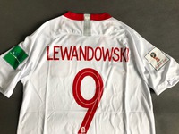 Koszulka piłkarska POLSKA Breathe Stadium Home 2018, #9 Lewandowski