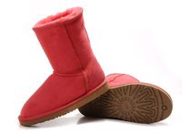Zimowe buty ŚNIEGOWCE UGG Australia Classic, czerwone , model 5825