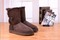 Zimowe buty ŚNIEGOWCE UGG Australia Bailey Button II , brązowe , model 5803