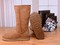 Zimowe buty ŚNIEGOWCE UGG Australia W Classic Tall II , jasne brązowe , model 5815