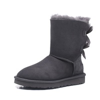 Zimowe buty ŚNIEGOWCE UGG Australia Bailey Bow II , szare, model 3280