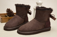 Zimowe buty ŚNIEGOWCE UGG Australia Bailey Bow II , brązowe , model 5062