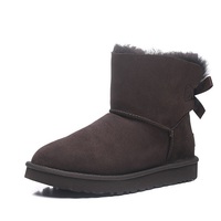 Zimowe buty ŚNIEGOWCE UGG Australia Bailey Bow II , brązowe , model 5062