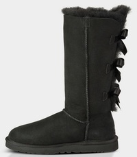 Zimowe buty ŚNIEGOWCE UGG Australia Bailey Bow Tall ,czarne , model 1007308