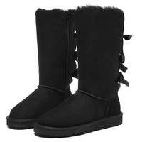Zimowe buty ŚNIEGOWCE UGG Australia Bailey Bow Tall ,czarne , model 1007308