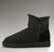 Zimowe buty ŚNIEGOWCE UGG Australia Mini Bailey Button II ,czarne , model 3352