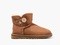 Zimowe buty ŚNIEGOWCE UGG Australia Mini Bailey Button II ,jasny brąz , model 3352