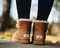 Zimowe buty ŚNIEGOWCE UGG Australia Mini Bailey Button II ,jasny brąz , model 3352