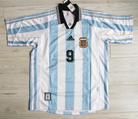 Koszulka piłkarska ARGENTYNA Home Retro 1998 Adidas #9 BATISTUTA
