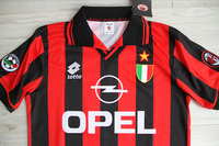 Koszulka piłkarska AC MILAN Retro Home 96/97 LOTTO, #9 Weah