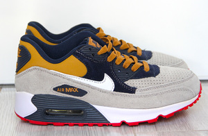 Buty męskie Nike Air Max 90 grey/navy/beige