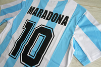 Koszulka piłkarska ARGENTYNA Retro Home World Cup 1986 Le Coq Sportif #10 MARADONA