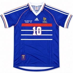 Koszulka piłkarska FRANCJA Retro Home World Cup 1998 Adidas #10 ZIDANE