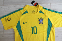 Koszulka piłkarska BRAZYLIA Home Retro Nike WORLD CUP 2002 #10 Rivaldo