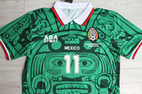 Koszulka piłkarska MEKSYK Retro Home ABA SPORT World Cup 98, #11 Blanco