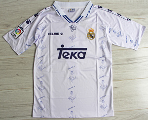 Koszulka piłkarska REAL MADRYT Home Retro 95/96 Kelme #7 Raul
