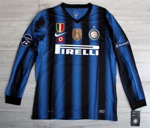 Koszulka piłkarska INTER MEDIOLAN Retro Home 2010/11 NIKE #4 J.Zanetti