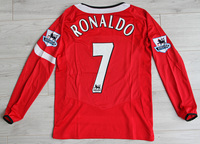Koszulka piłkarska z długim rękawem MANCHESTER UNITED Retro Home 04/05 Nike #7 Ronaldo