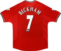 Koszulka piłkarska MANCHESTER UNITED Retro Home 2000/01 Umbro #7 Beckham