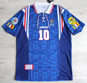 Koszulka piłkarska FRANCJA Home Retro Adidas EURO 1996 #10 Zidane