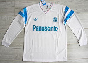 Koszulka piłkarska OLYMPIQUE Marsylia Retro Home 1990/91 ADIDAS #9 Papin