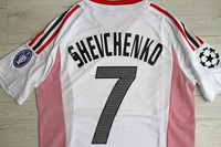Koszulka piłkarska AC MILAN Retro Away FINAL 2003 Adidas #7 SHEVCHENKO