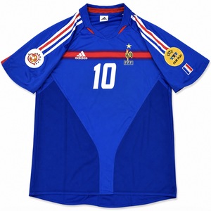 Koszulka piłkarska FRANCJA Home Retro Adidas EURO 2004 #10 Zidane