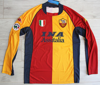 Koszulka piłkarska AS ROMA Retro Home 2001/02 KAPPA #2 Cafu