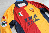 Koszulka piłkarska AS ROMA Retro Home 2001/02 KAPPA #2 Cafu