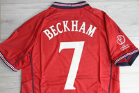 Koszulka piłkarska ANGLIA Away Retro Umbro World Cup 2002 #7 Beckham