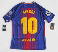 Koszulka piłkarska FC Barcelona Retro Home 2017/18 Nike #10 Messi