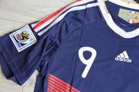 Koszulka piłkarska Francja Retro Home Adidas World Cup 2010 #9 Anelka