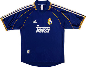 Koszulka piłkarska REAL MADRYT Away Retro 98/99 Adidas #7 Raul