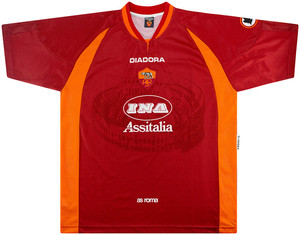 Koszulka piłkarska AS ROMA Retro Home 1997/98 Diadora #10 Totti