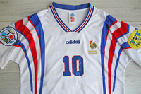 Koszulka piłkarska FRANCJA Away Retro Adidas EURO 1996 #10 Zidane