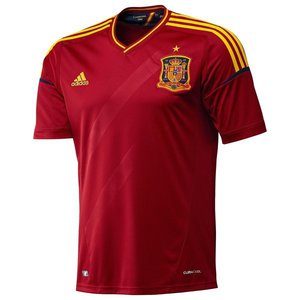 Koszulka piłkarska HISZPANIA Home Retro Adidas EURO 2012 #6 Iniesta