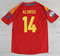 Koszulka piłkarska HISZPANIA Home Retro Adidas EURO 2012 #14 Alonso