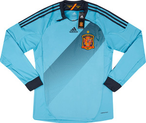 Koszulka piłkarska HISZPANIA Away Retro Adidas EURO 2012 #6 Iniesta