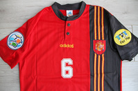 Koszulka piłkarska HISZPANIA Home Retro Adidas Euro 1996 #6 F.Hierro