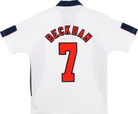 Koszulka piłkarska ANGLIA Home Retro Umbro World Cup 1998 #7 Beckham