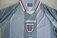 Koszulka piłkarska ANGLIA Away Retro Umbro Euro 1996 #9 Shearer