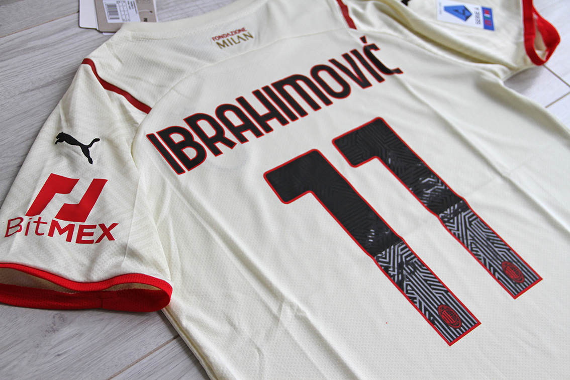 2021/22 AC Milan Home Jersey #11 IBRAHIMOVIC 2XL Puma Soccer Champions NEW