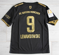 Dziecięcy zestaw piłkarski BAYERN MONACHIUM away 21/22 ADIDAS #9 LEWANDOWSKI